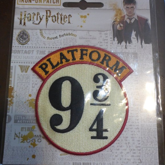 2 Harry Potter Iron-On Patches Platform 9 3/4 & I Solemnly Sweat That I Am Up... - Picture 2 of 4